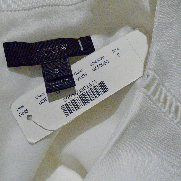 J CREW NEW Ladder Stitch Dress*Bi-Stretch Cotton *FIRM PRICE* - Picture 4 of 9